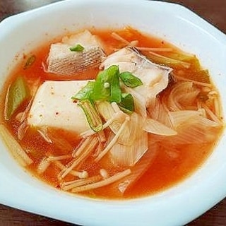 鱈とキムチのスープ